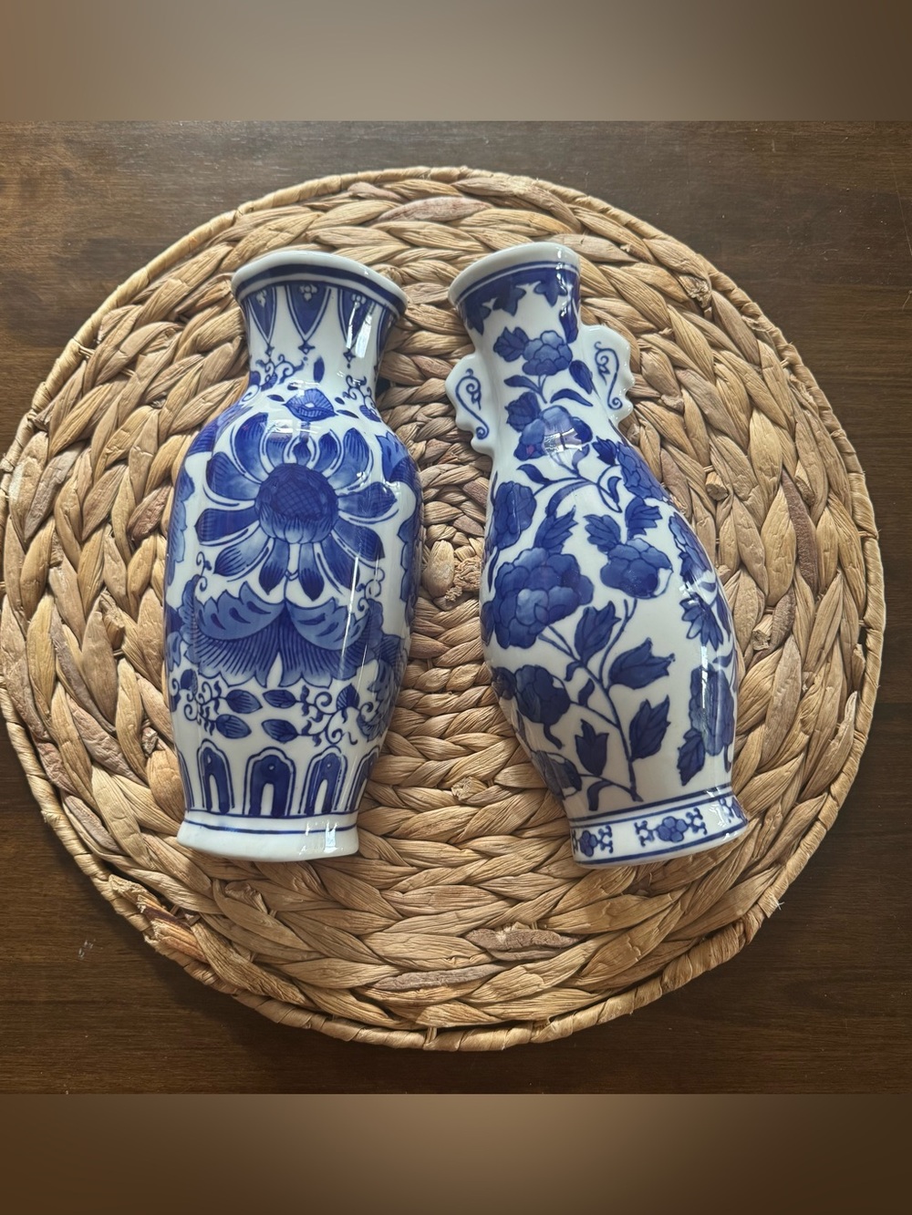 Vintage Ceramic Wall Pockets - Asian Pottery - Vintage Wall Hanging